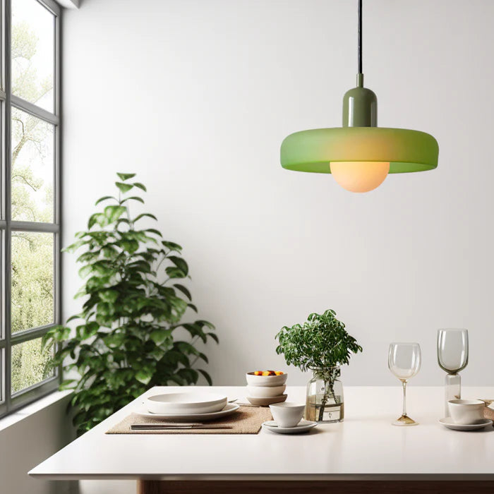 Skanto | Bauhaus Inspirert Fargerik Glass Pendellampe