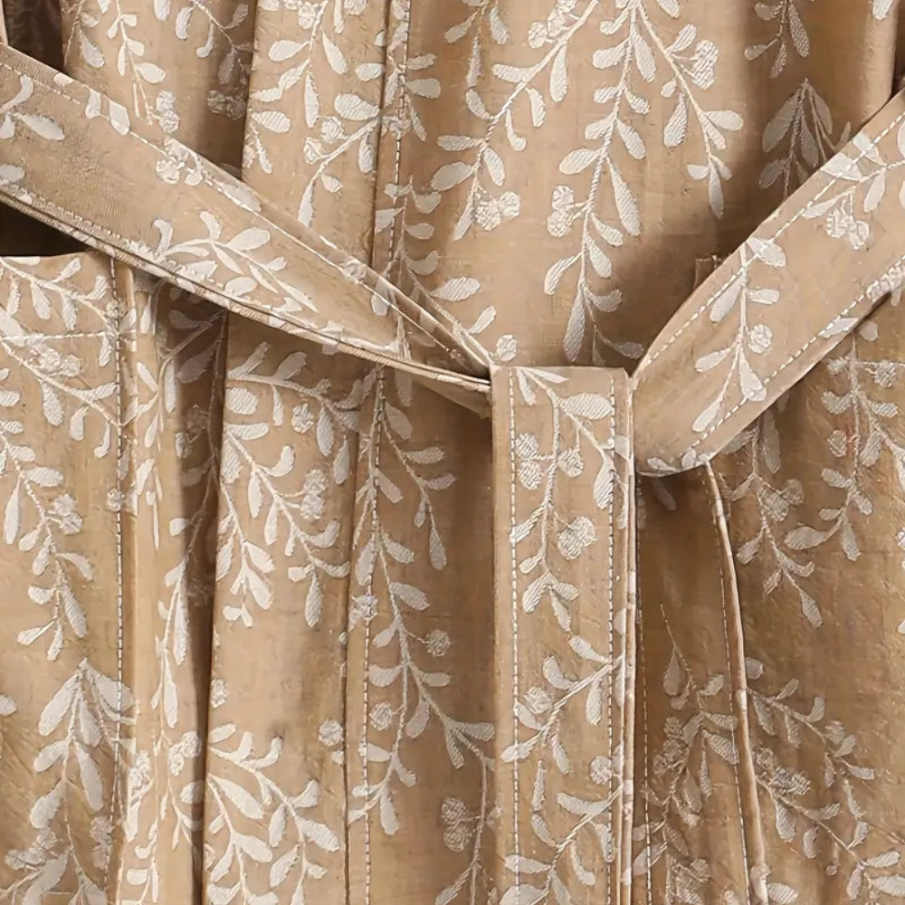 Skanto | Fjærlett Jacquard Bomull Badekåpe