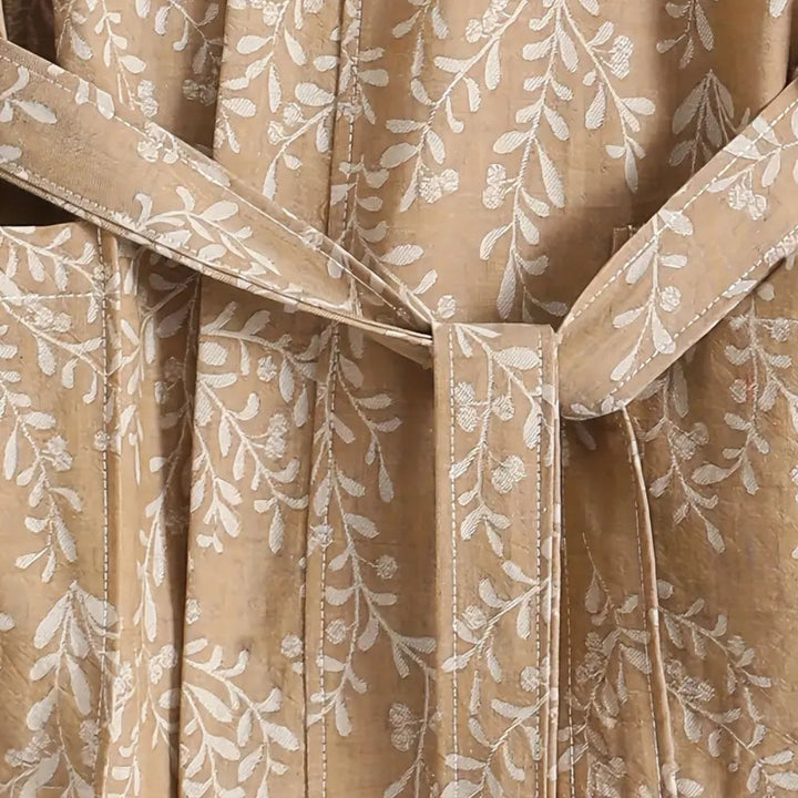 Skanto | Fjærlett Jacquard Bomull Badekåpe