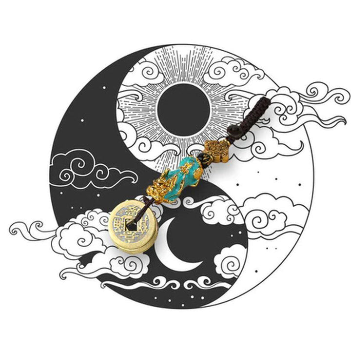 Skanto | FengShui Pi Xiu Myntholder Nøkkelring