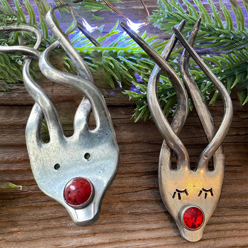 Morsom Gaffel Reinsdyr Ornament | Skanto