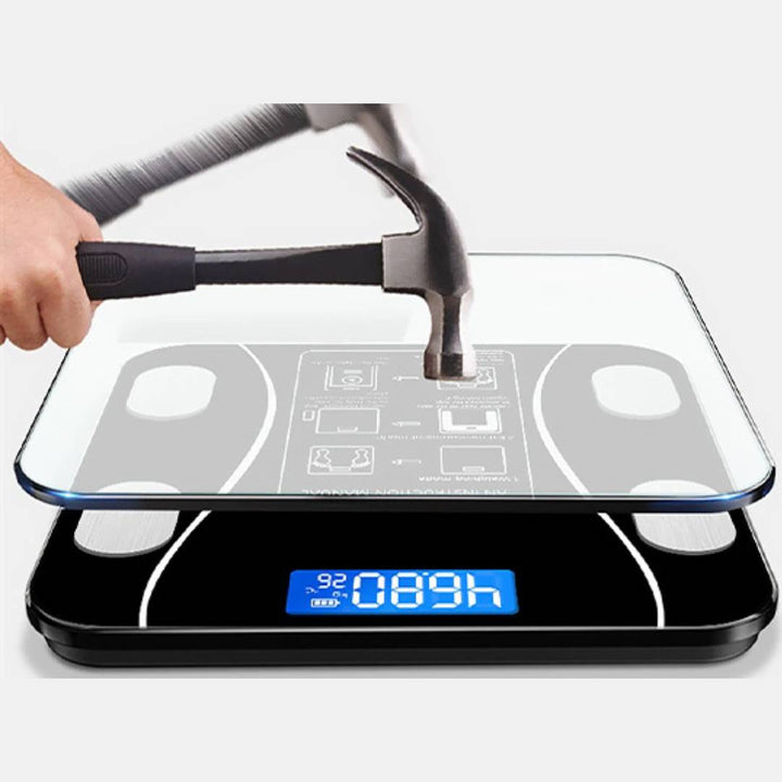 BodyMetrics Smart Body Composition Scale | BMI Fat Scale - Måler Vekt - Beregner Kroppsfett - Spor Fitness Skanto