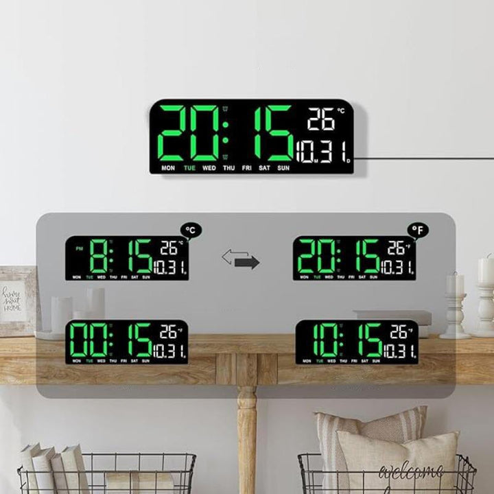 LED Digital Vekkerklokke | Skanto