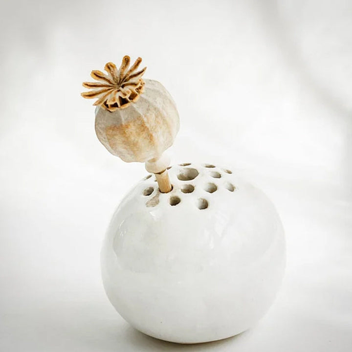 Resin Håndlaget Vase Blomst Stein Borddekor | Skanto