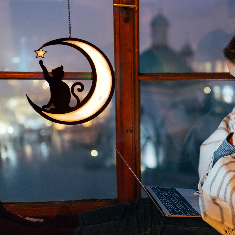 Skanto | Moon Black Cat Dekorasjoner