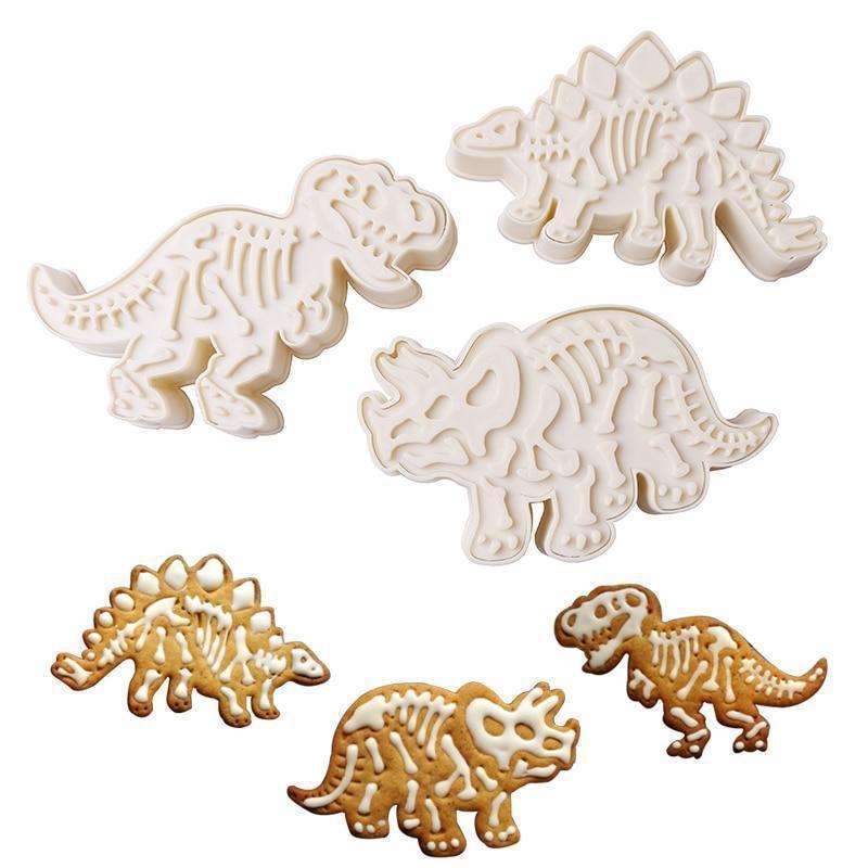 Dinosaur Kakeformer (3-pièces sett) | Skanto