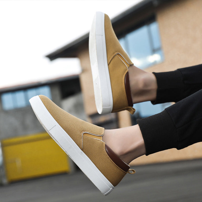Skanto | Slip-On Sko laget av lerret for menn