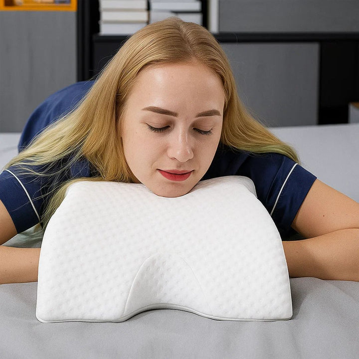 Spine Relief & Posture Alignment – Contour Memory Foam – Pain-Free Deep Sleep Support Skanto