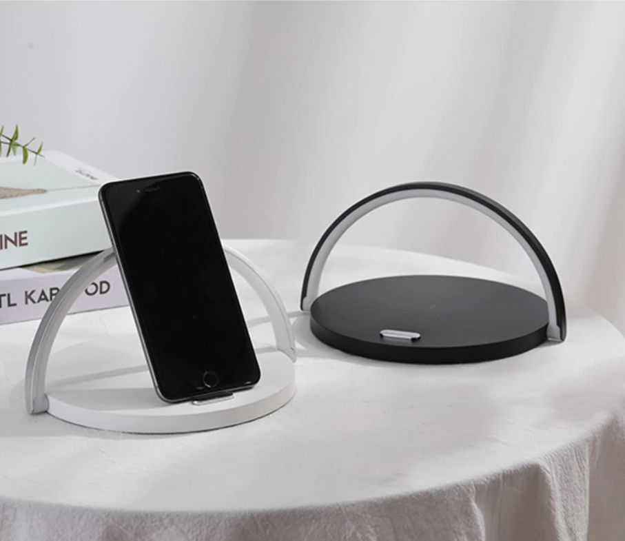 Bowlight Design™ - Stilig 3-i-1 Nattlys med Qi-lader Skanto