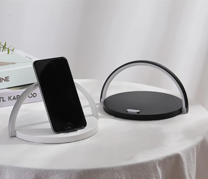 Bowlight Design™ - Stilig 3-i-1 Nattlys med Qi-lader Skanto