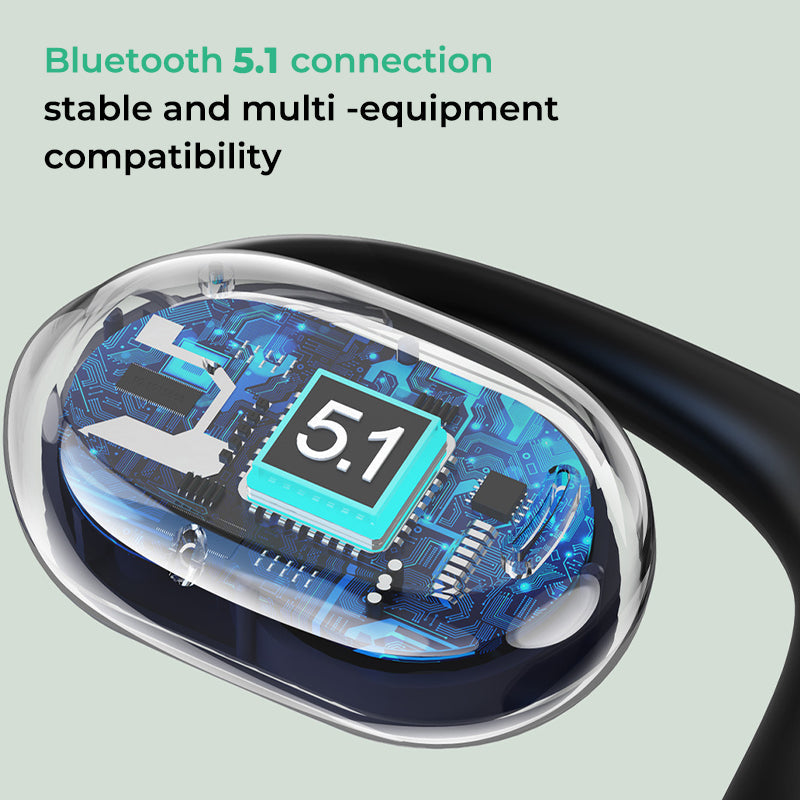 AirBeat Flex Open Ear Bluetooth Hodetelefoner – Komfortable og Sikkre Sporter | Skanto