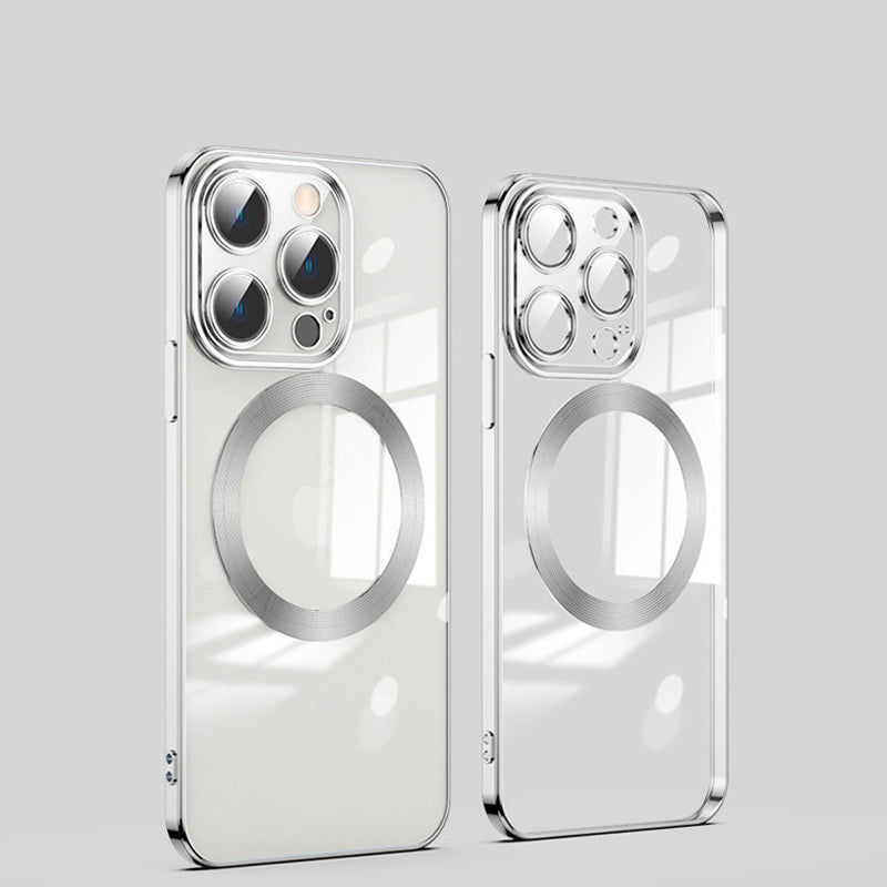 Skanto | Elektropolerings trådløs magnetisk ladende alt-i-ett linseetui for iPhone
