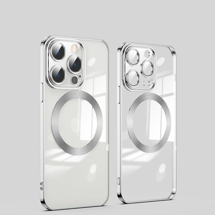 Skanto | Elektropolerings trådløs magnetisk ladende alt-i-ett linseetui for iPhone