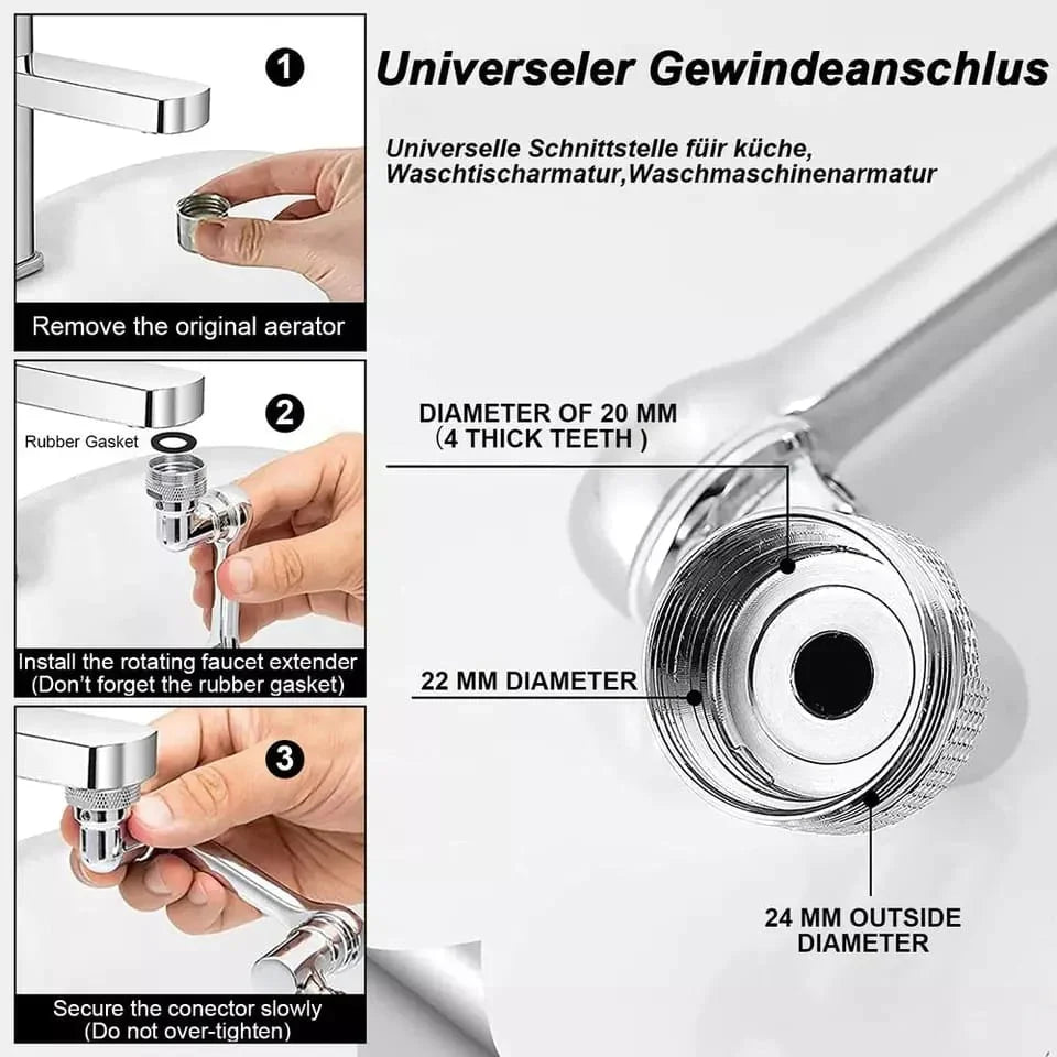 1080° Rotating Faucet Skanto