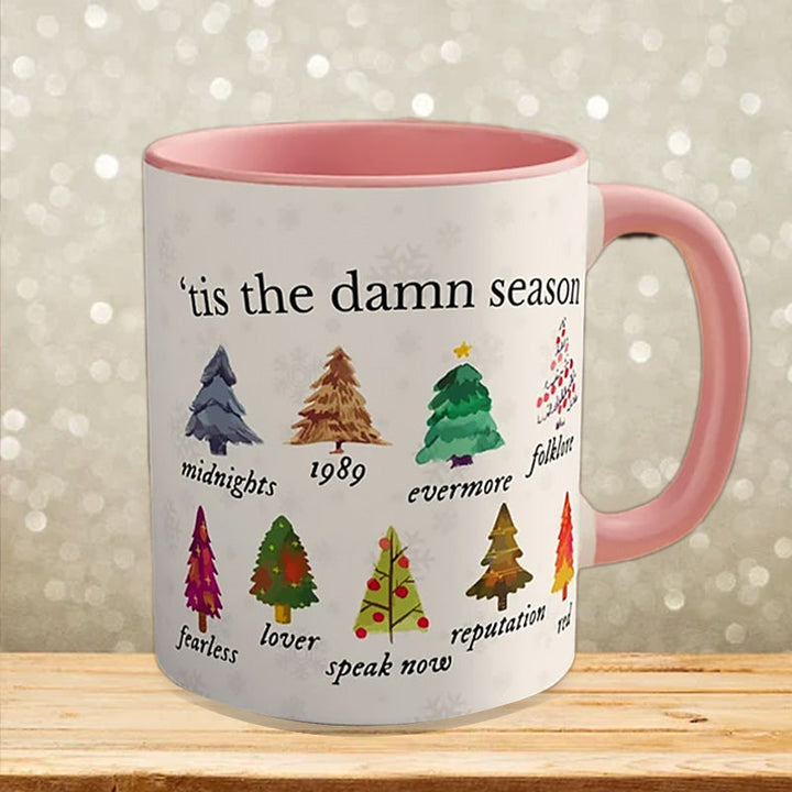 Tis The Damn Season Christmas Mug - Musikkalbum som julekler | Skanto