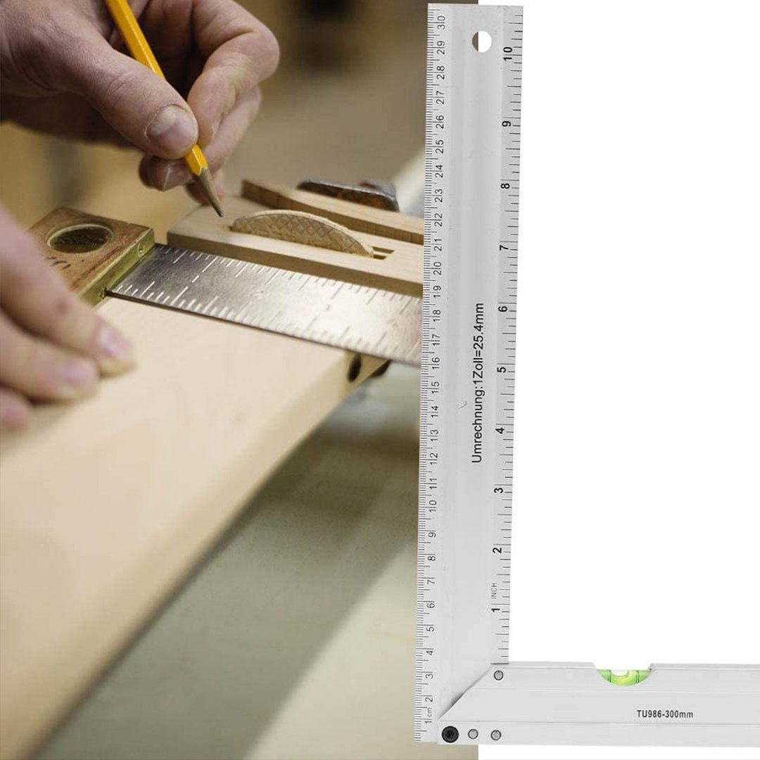 Skanto | Aluminiumlegering trekant- og firkantlinjal