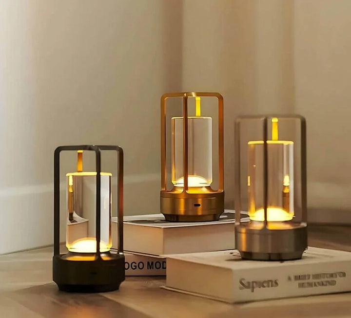 Vanntett og bærbar krystallbordlampe - AuroraGlow | Skanto