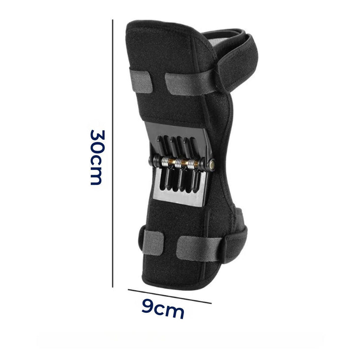 KneeGuard Pro | Sett av 2 hengslet kneleddsstabilisatorer for smertelindring | Justerbar støtte for kneskader - leddgikt - postoperativ rehabilitering Skanto