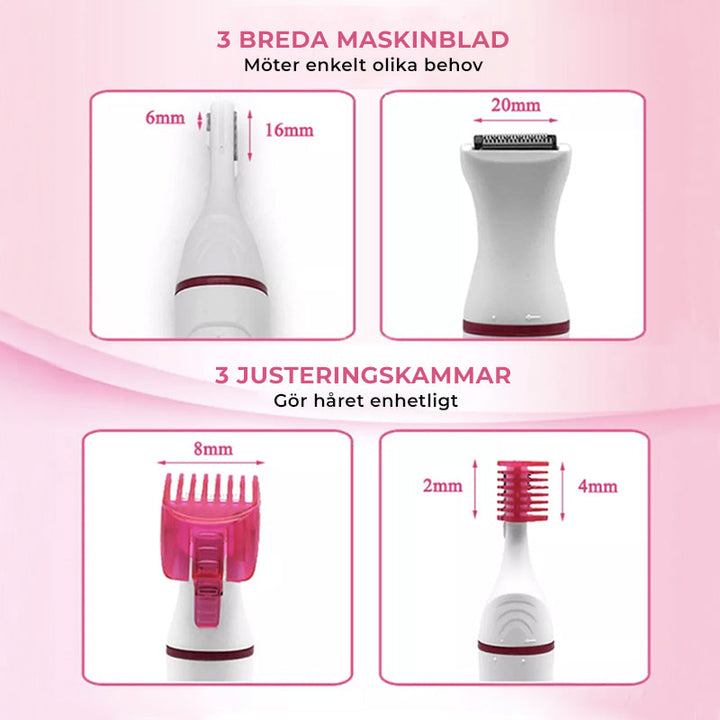 Skanto | 5 I 1 Oppladbar Epilator