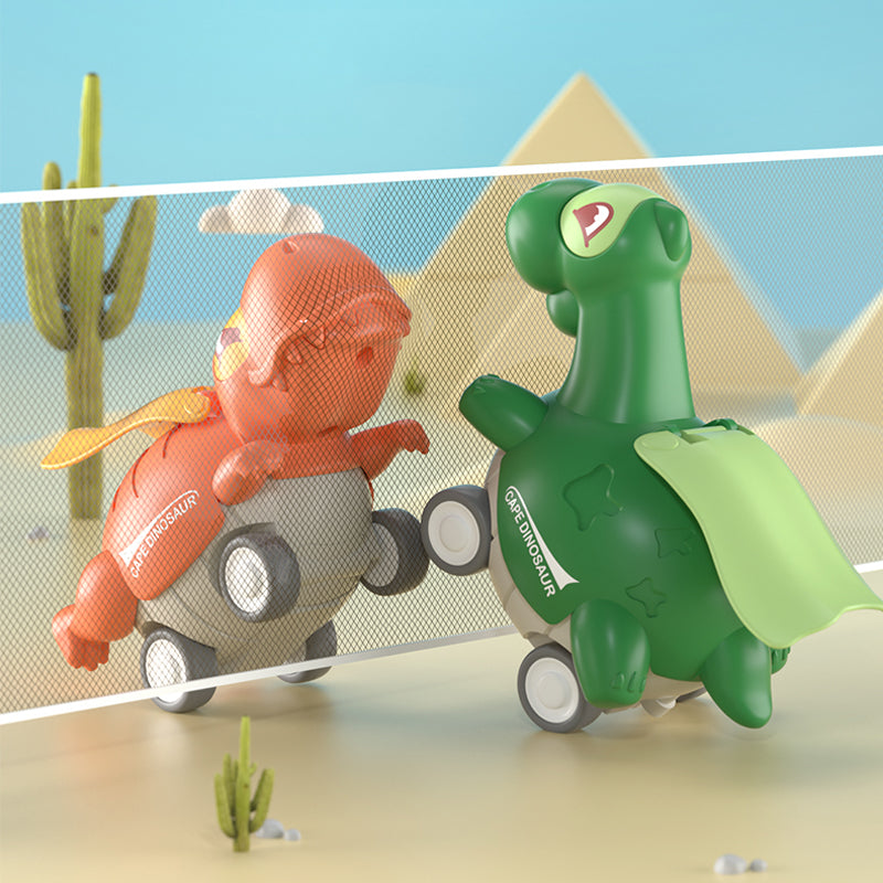 Skanto | Dinosaur Bil Leketøy med Trykk Mekanisme