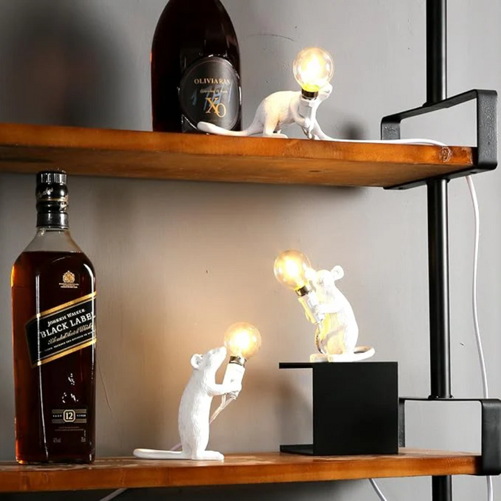 Skanto | Moderne Mus LED Bordlampe