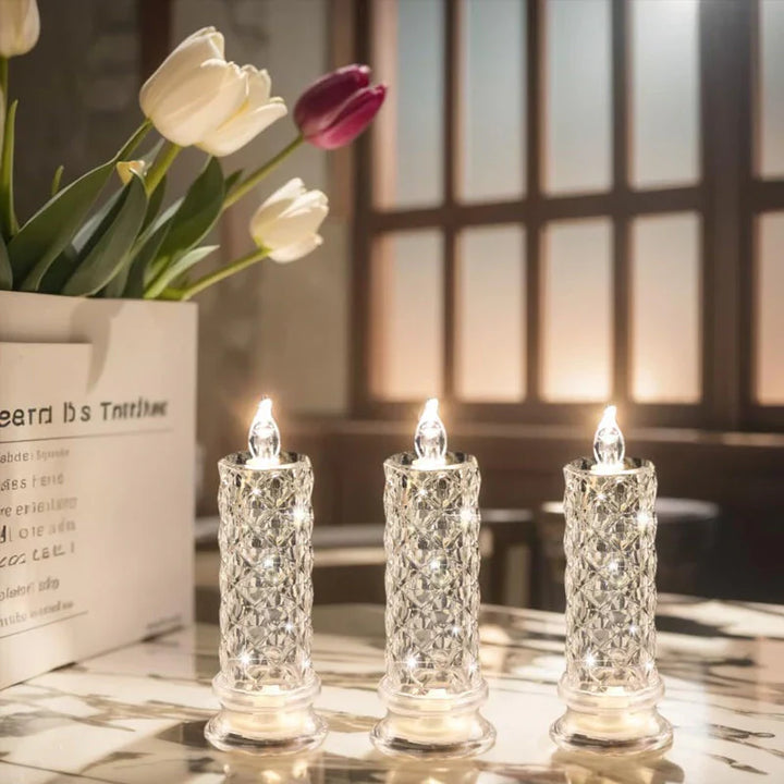 Skanto | LED Krystall Stearinlys