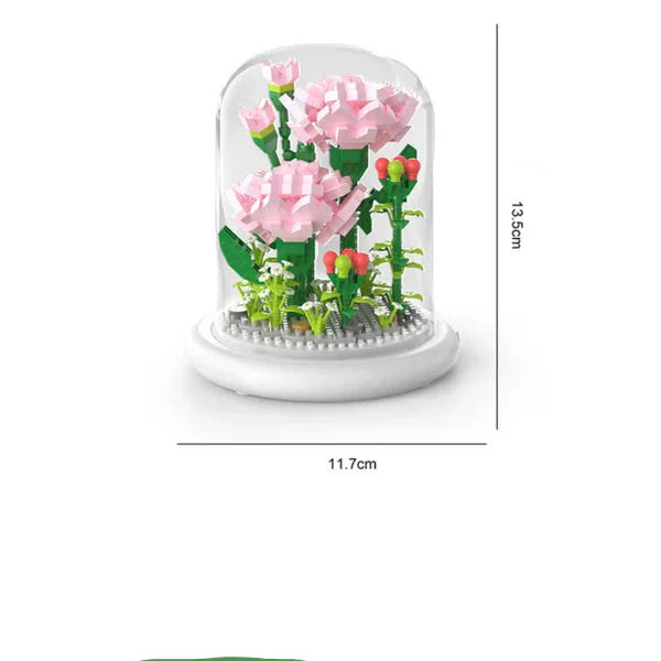 Skanto | Noble Byggestein Blomst i Glass