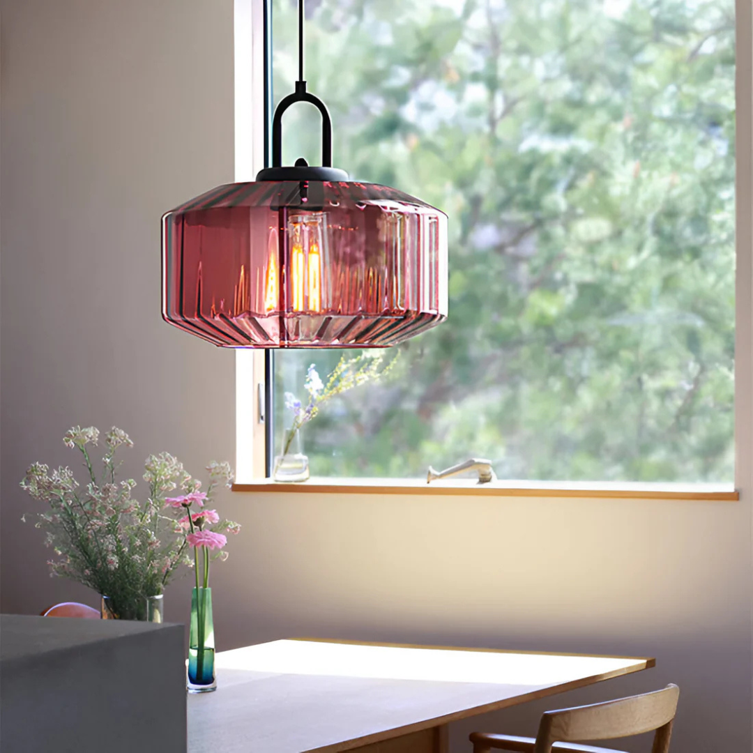 Skanto | Retro Farget Glass Pendellampe