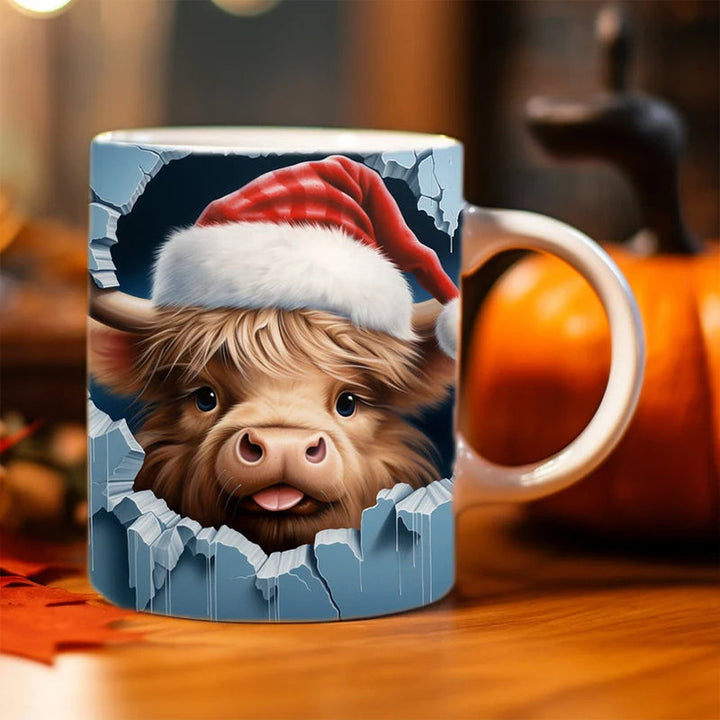 Highland Cow Keramisk Kaffe Mugge | Skanto