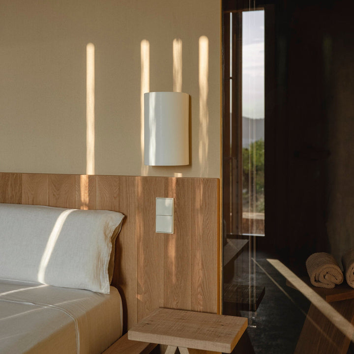 Skanto | Stoff Vegglampe i Japansk Wabi-Sabi Stil
