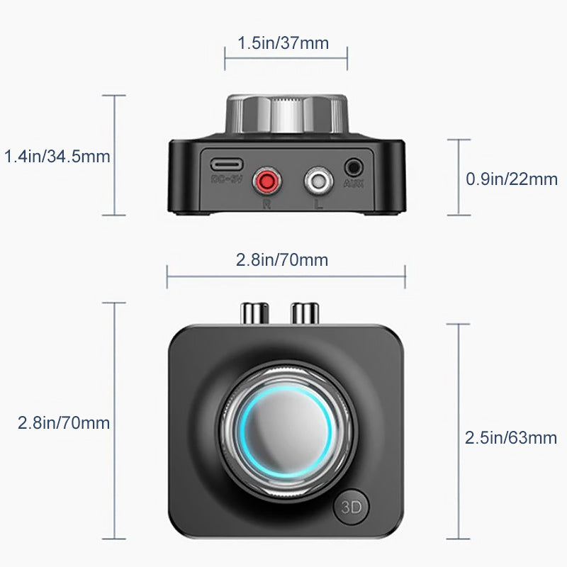 Bluetooth 5.0 Audio RCA Mottaker | Skanto