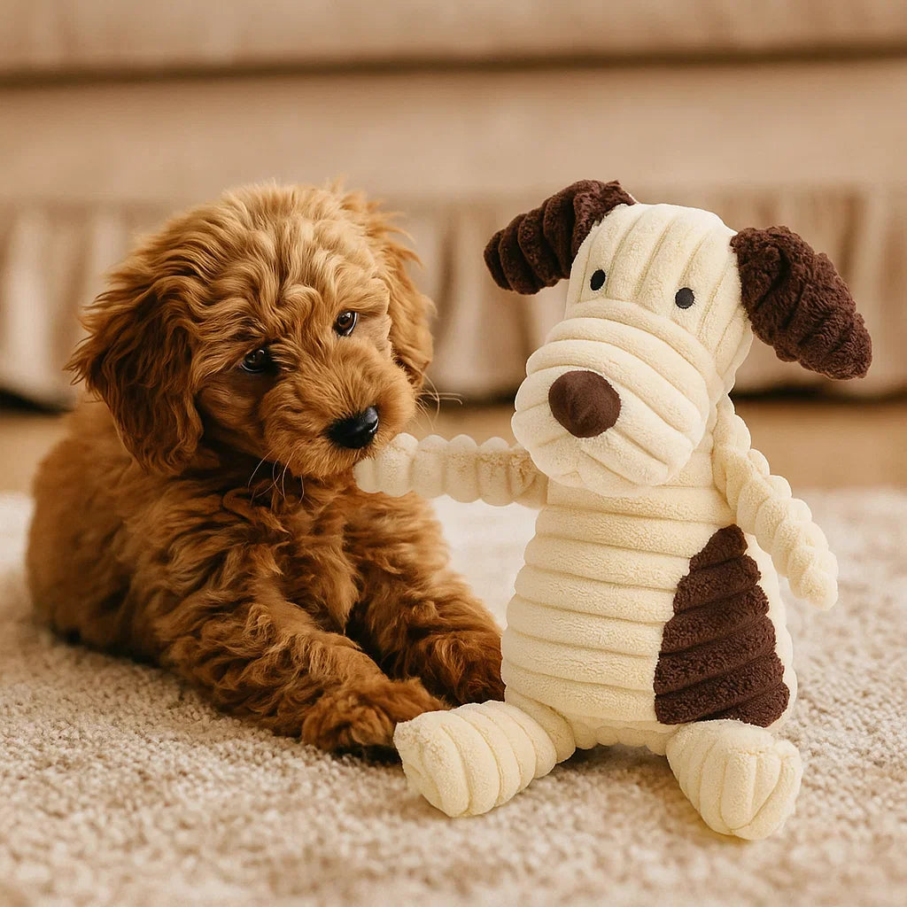 Skanto | Hundelek Plush Squeaky Chew Dyr