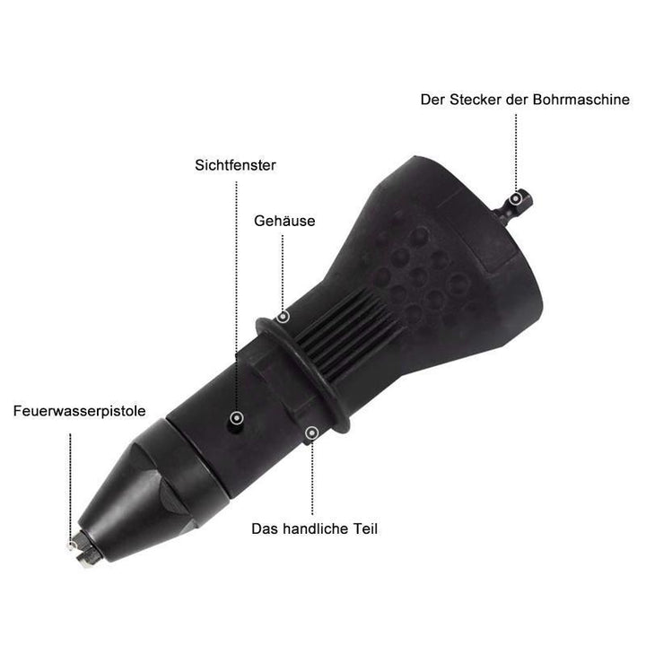 Fjernbar nittpistol boradapter | Skanto