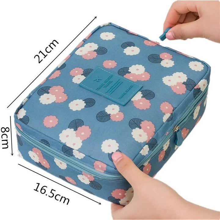 Multifunksjonell Kvinner Makeup Kosmetisk Reise Pouch Skanto