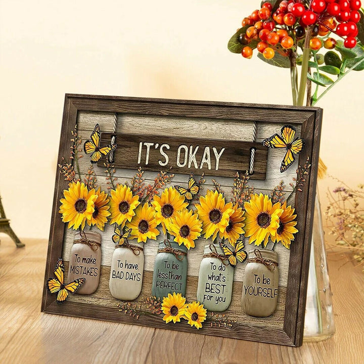 Skanto | 🌻Butterfly Sunflower Wall Art🦋