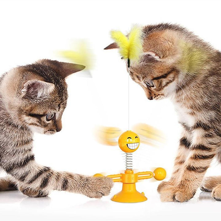 Multifunksjonelt spinning leketøy for katter | Skanto