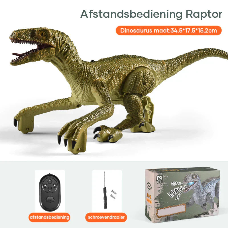 DinoMotion – Realistisk Velociraptor med Fjernkontroll Skanto