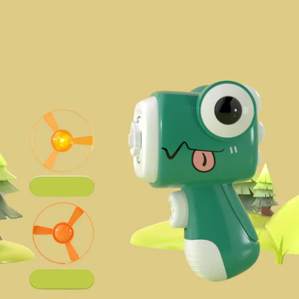 Interaktiv kat frisbee launcher med gyroskop og lysSkanto