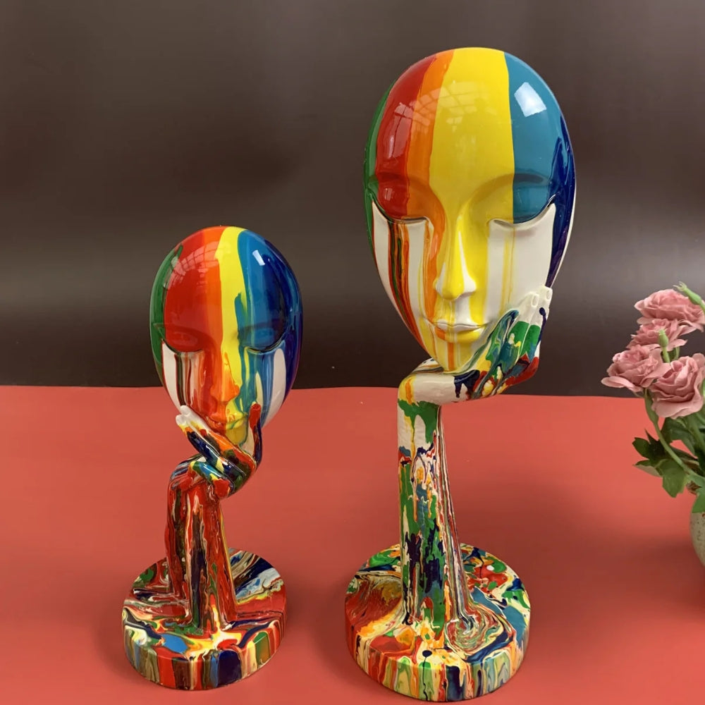 Abstrakt Ansiktskunst Skulptur | Skanto
