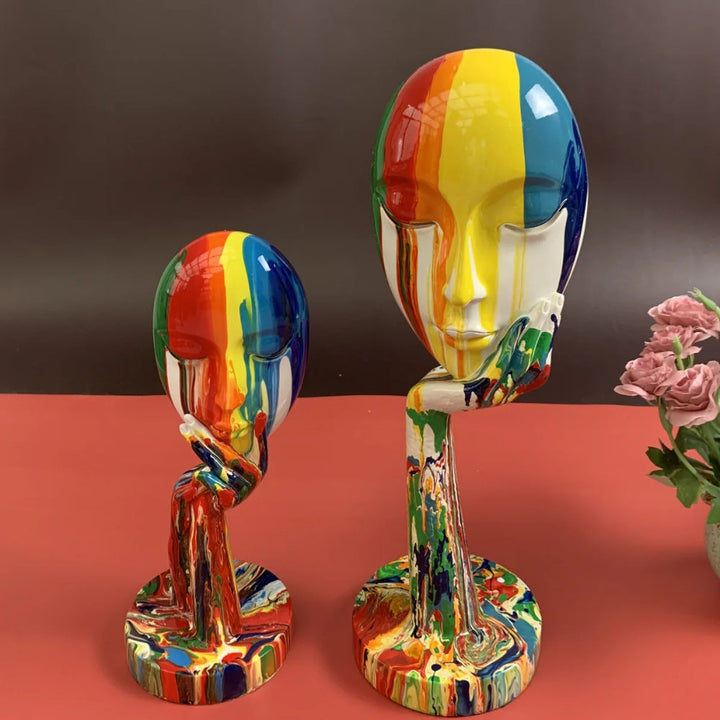 Abstrakt Ansiktskunst Skulptur | Skanto
