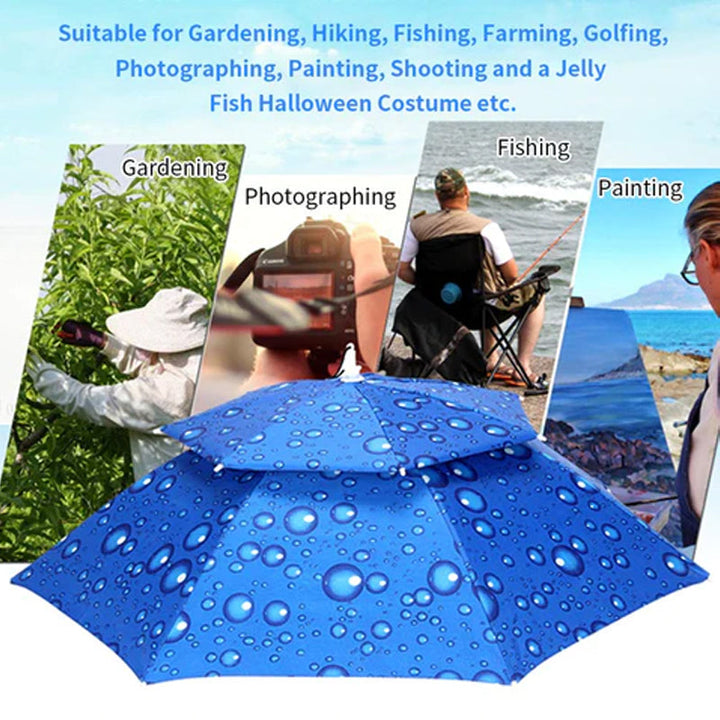 Skanto | Outdoor Dobbel-Lag Regn Paraply Hatt