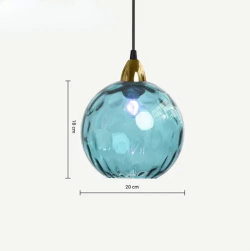 LumiSphere Pendellampe – Elegant Glassfære Belysning Skanto