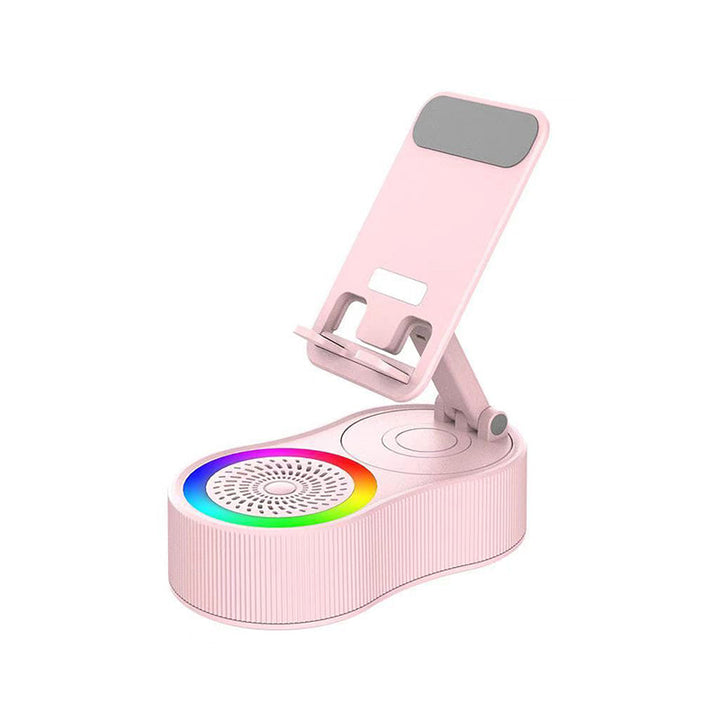 Skanto | 360° Justerbar Telefonsupport med Innebygd Bluetooth Høyttaler