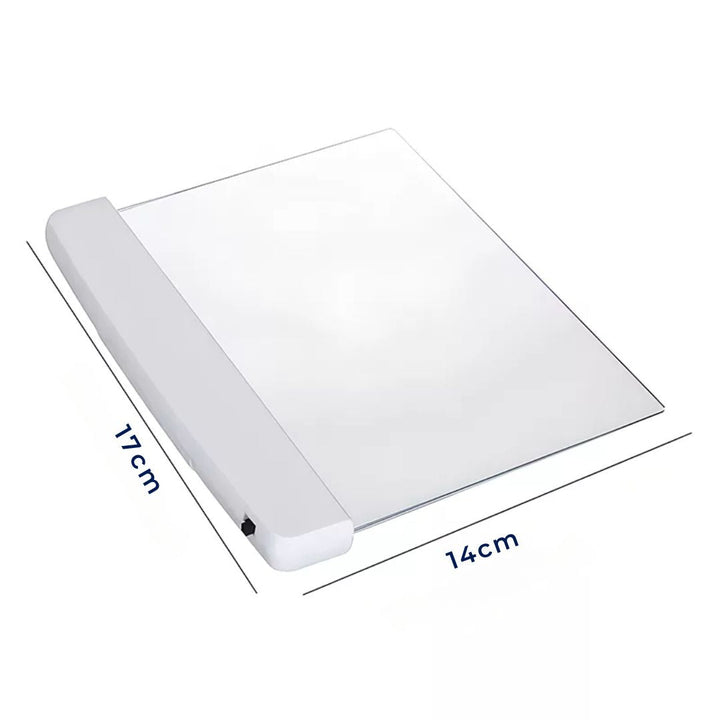 PageGlow | Flat LED Boklys – Blendingfritt Fullside Belysning – Slank Bærbar Design – Øyevennlig for Reisende & Sengetidslesere Skanto