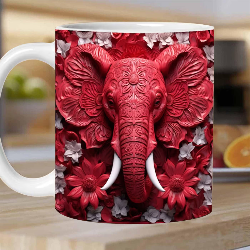 Skanto | 3D Elefant Blomsterkopp