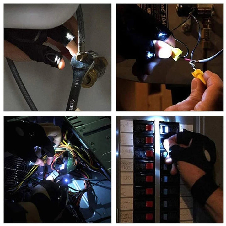 Behagelige LED-hansker med vanntette lys | Skanto