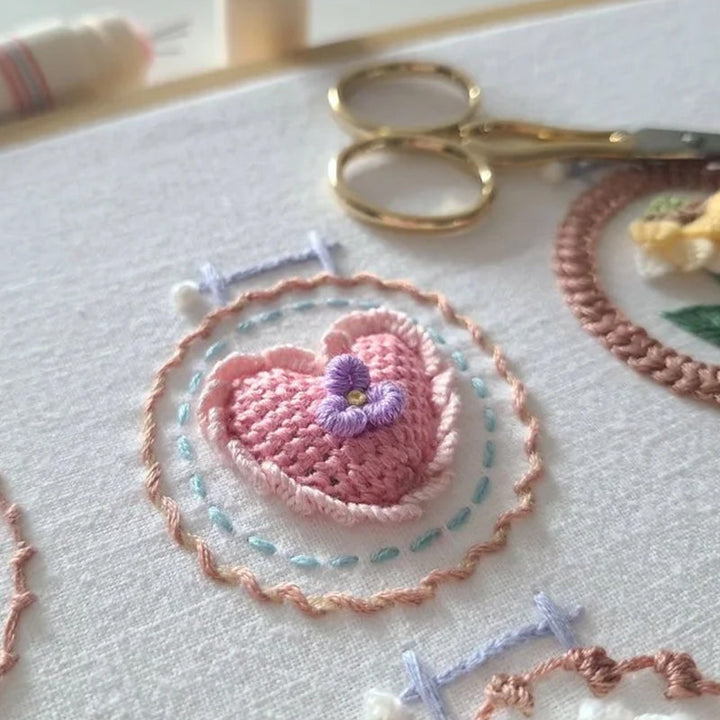 Skanto | Lite Blomster Ramme Stitch Sett