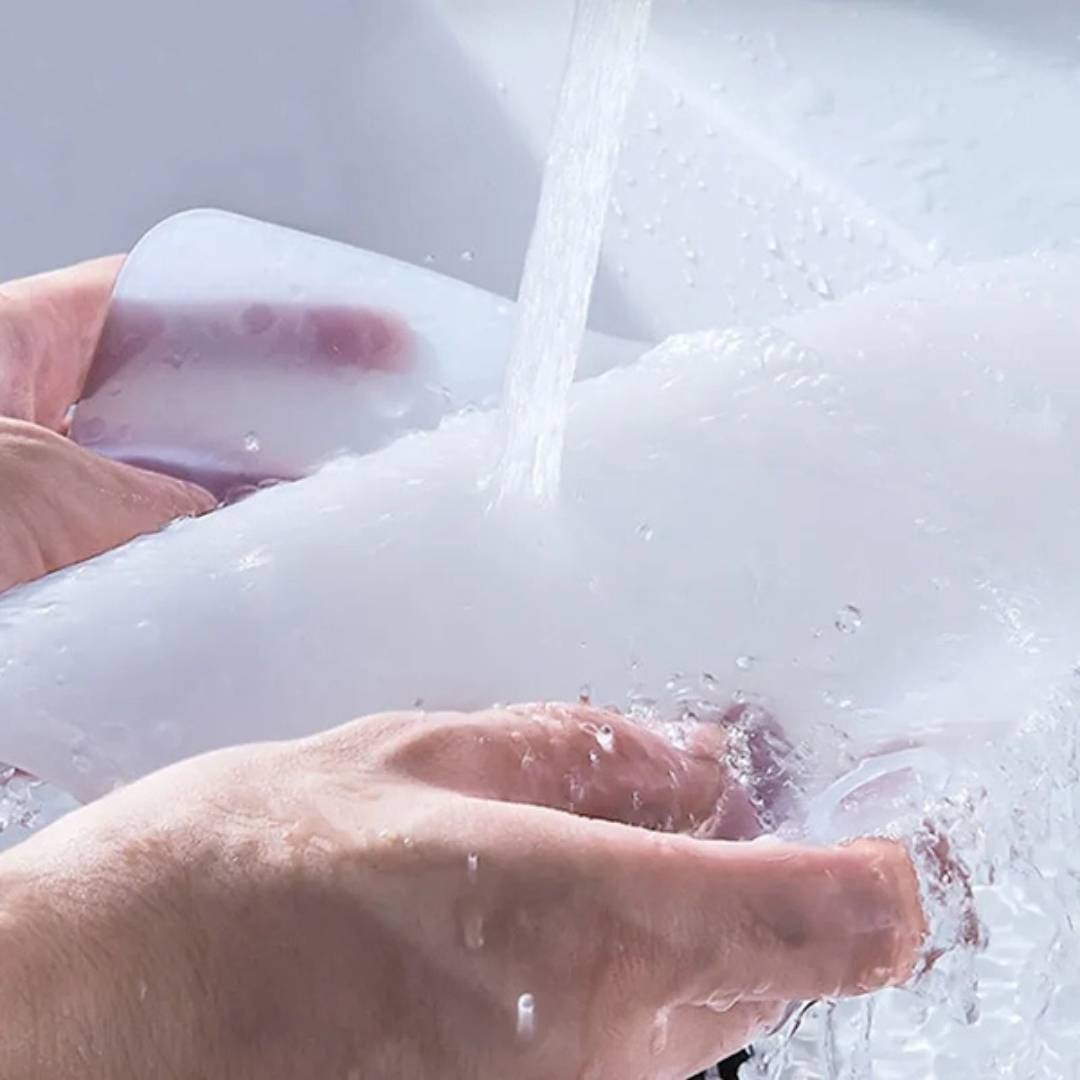 EcoFlow Dusjakke Silikonlokk | Antilukt Matte - Fanger Hår og Rusk - Forhindrer Tette i Dusjen Skanto