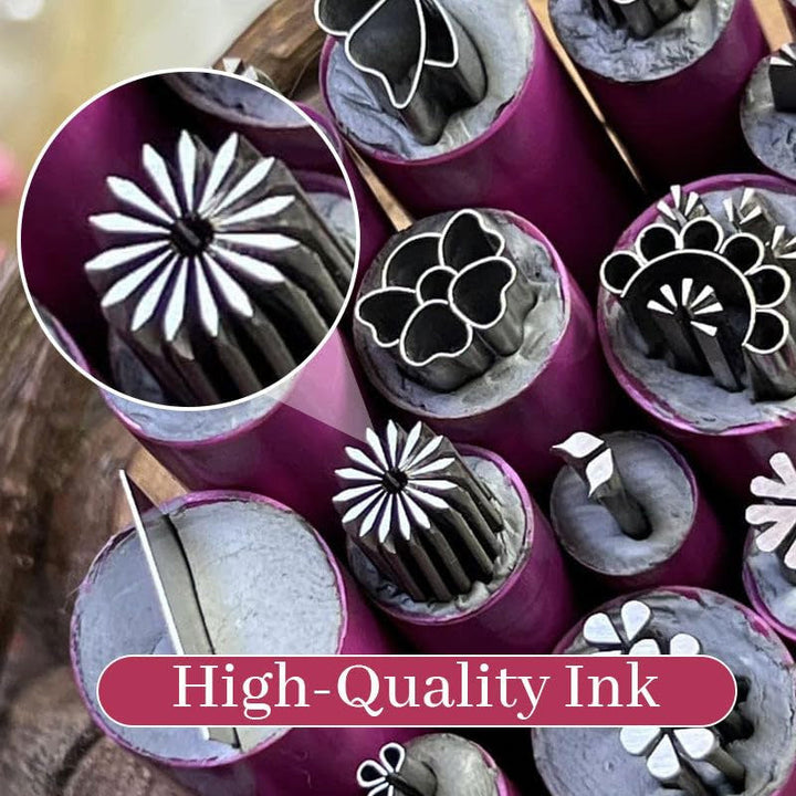 Skanto | 6 stk DIY Neglestempel Penn Sett