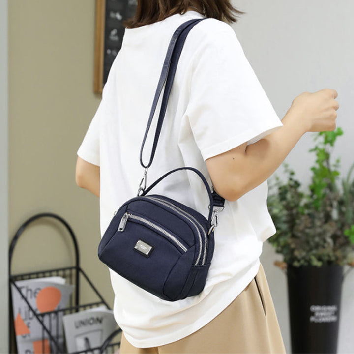 Skanto | Lys solid nylon skulderveske